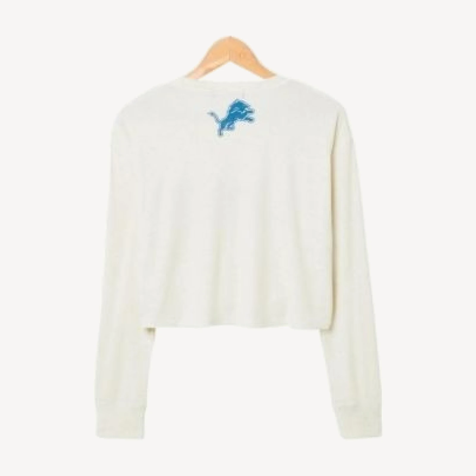 Junk Food Clothing Women's Nfl Detroit Lions Sunday Crop Thermal
