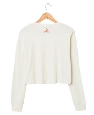 Junk Food Clothing Women's Nfl Cleveland Browns Sunday Crop Thermal