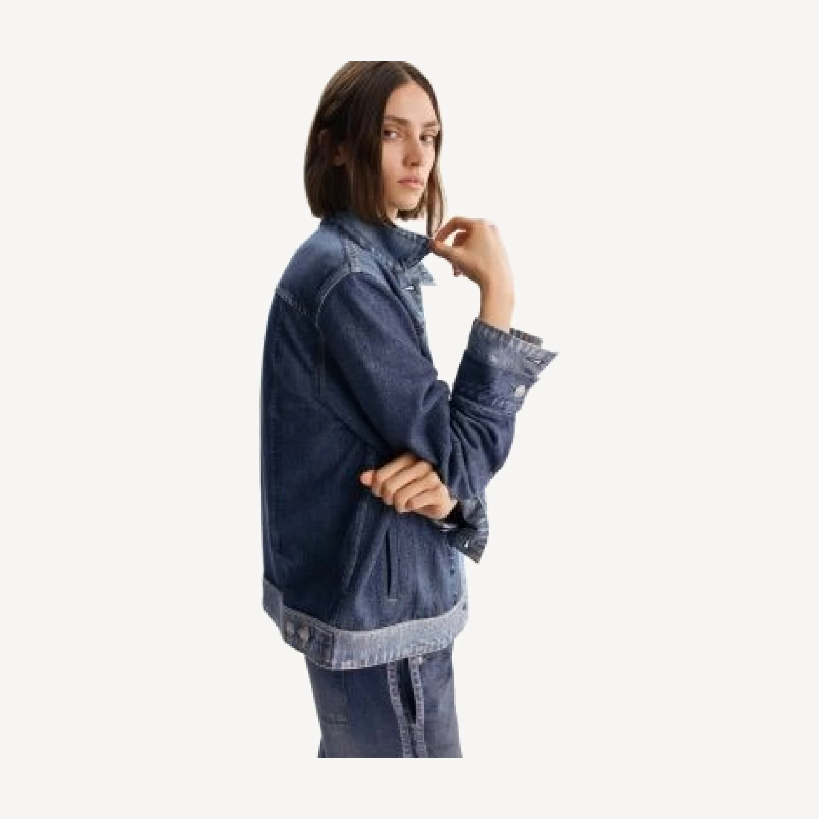 rag & bone Miramar Combo Terry Oversized Trucker Jacket
