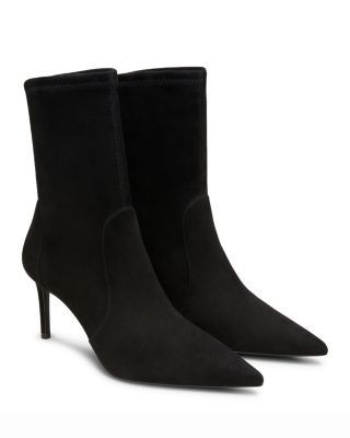 Stuart Weitzman Women's Stuart Power 75 Zip Booties