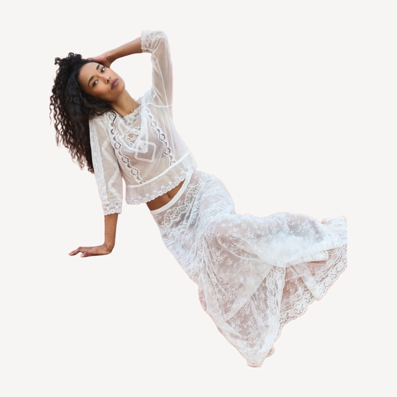 VICTORIANA SKIRT -- SALT