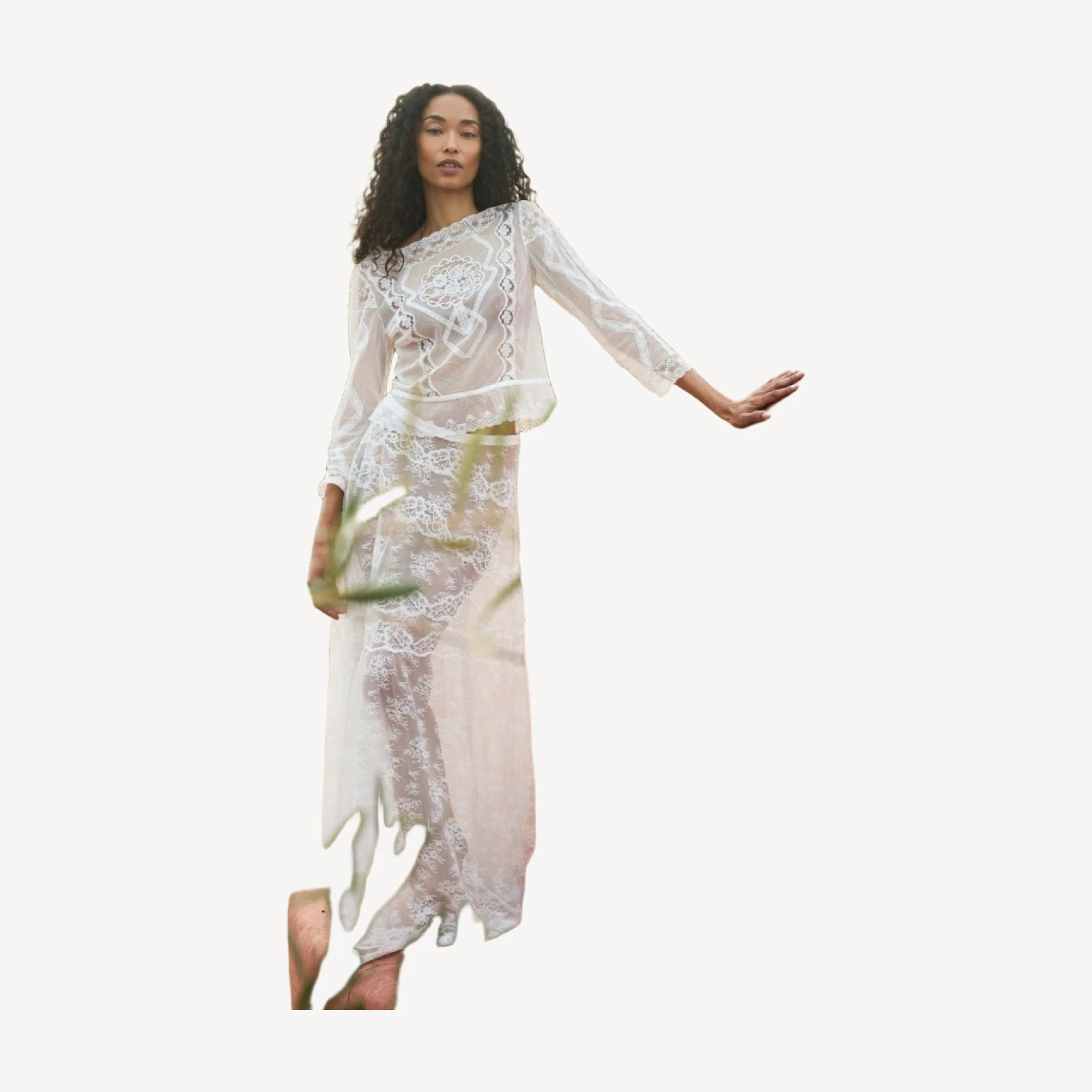 VICTORIANA SKIRT -- SALT