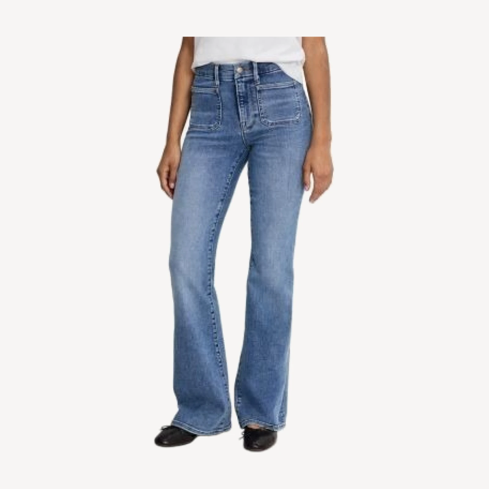 Good American Good Legs Flare Jeans in Indigo1149