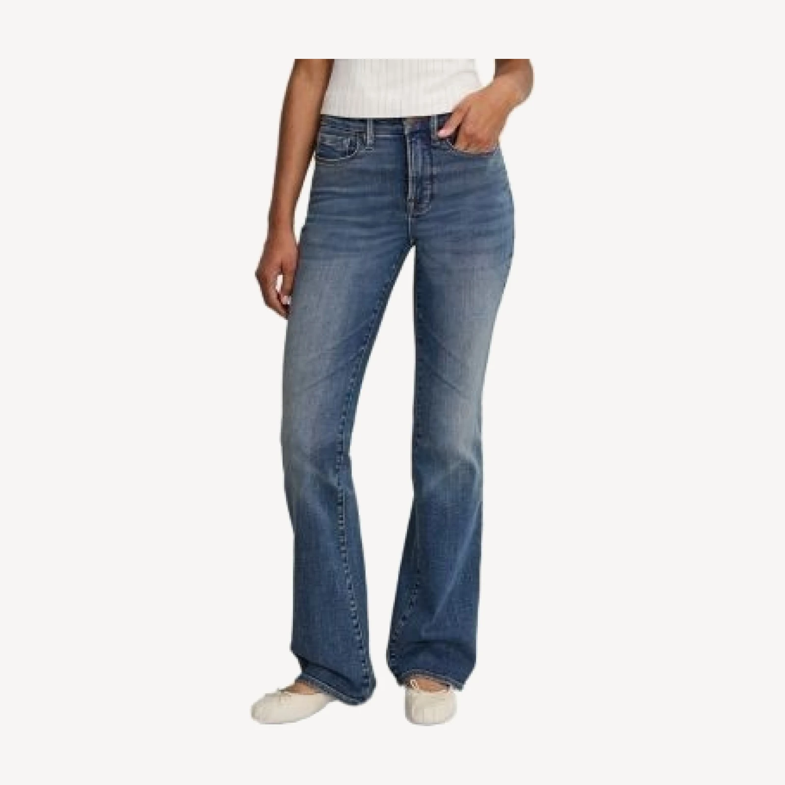 Good American Good Classic Bootcut Jeans in Indigo1128