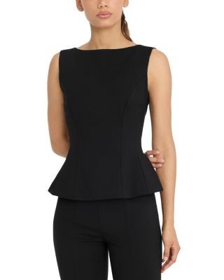 Good American Ponte Straight Neck Top