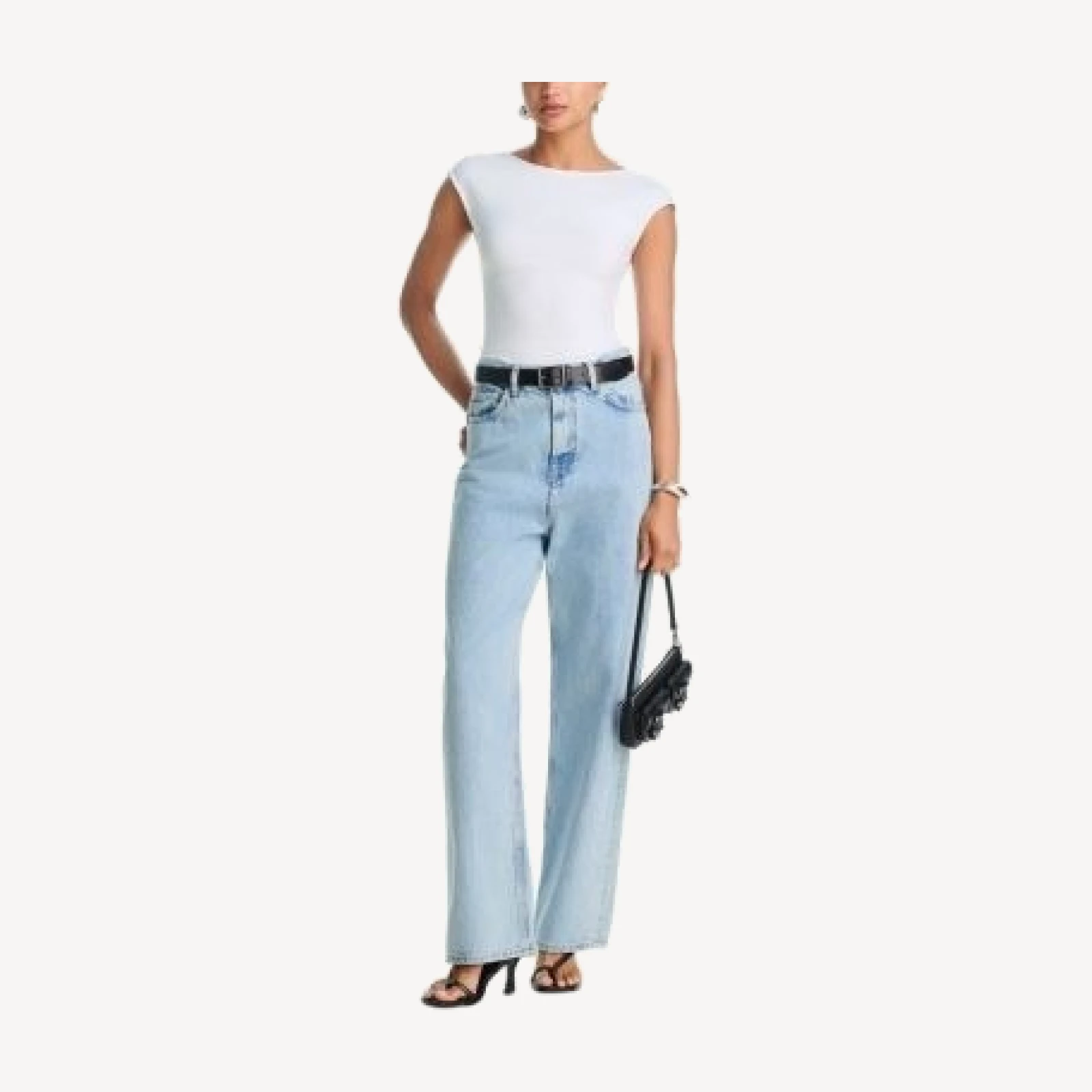 Good American Super Stretch Open Back Bodysuit