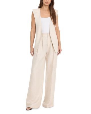 Good American Sleeveless Belted Vest