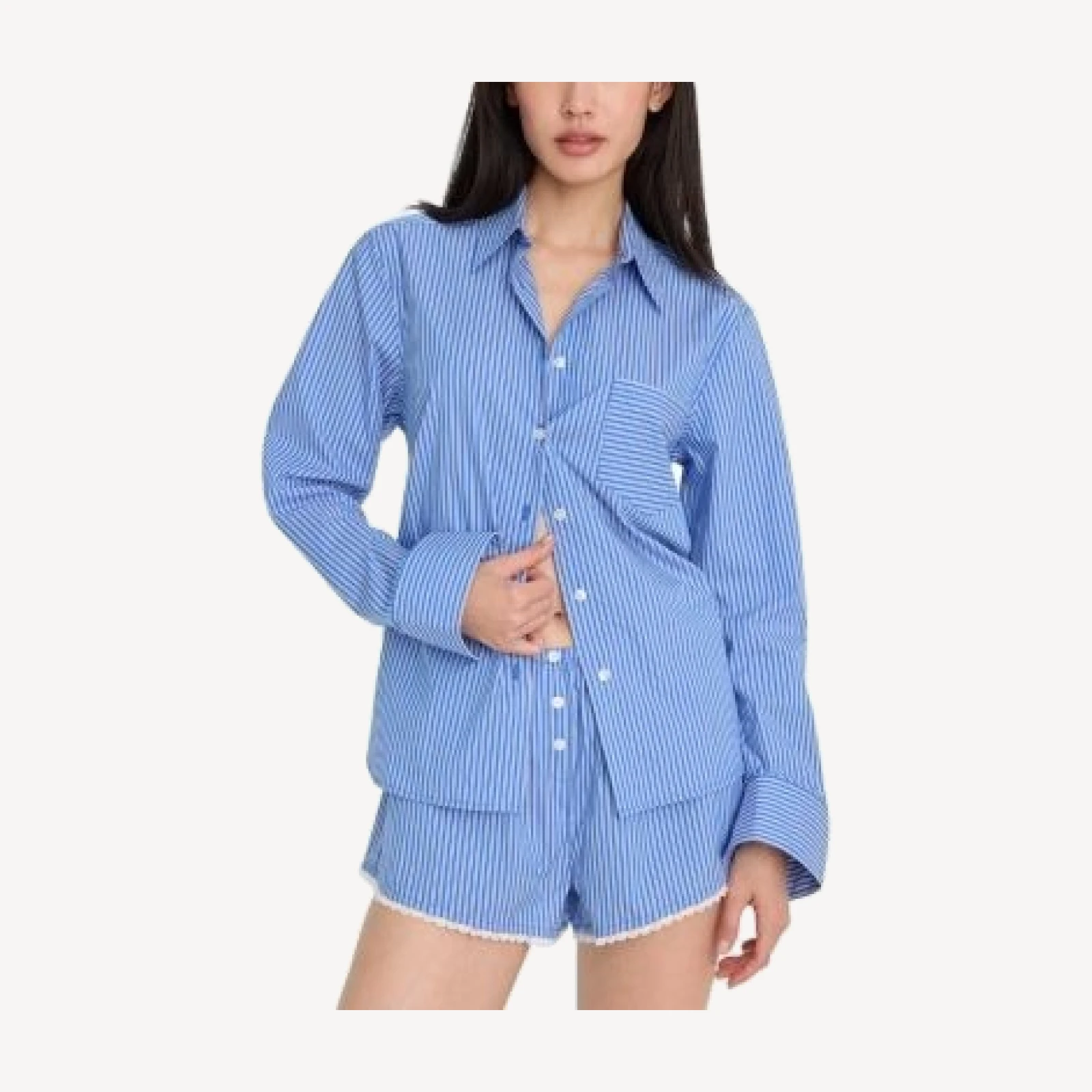 Good American Poplin Classic Boxy Shirt
