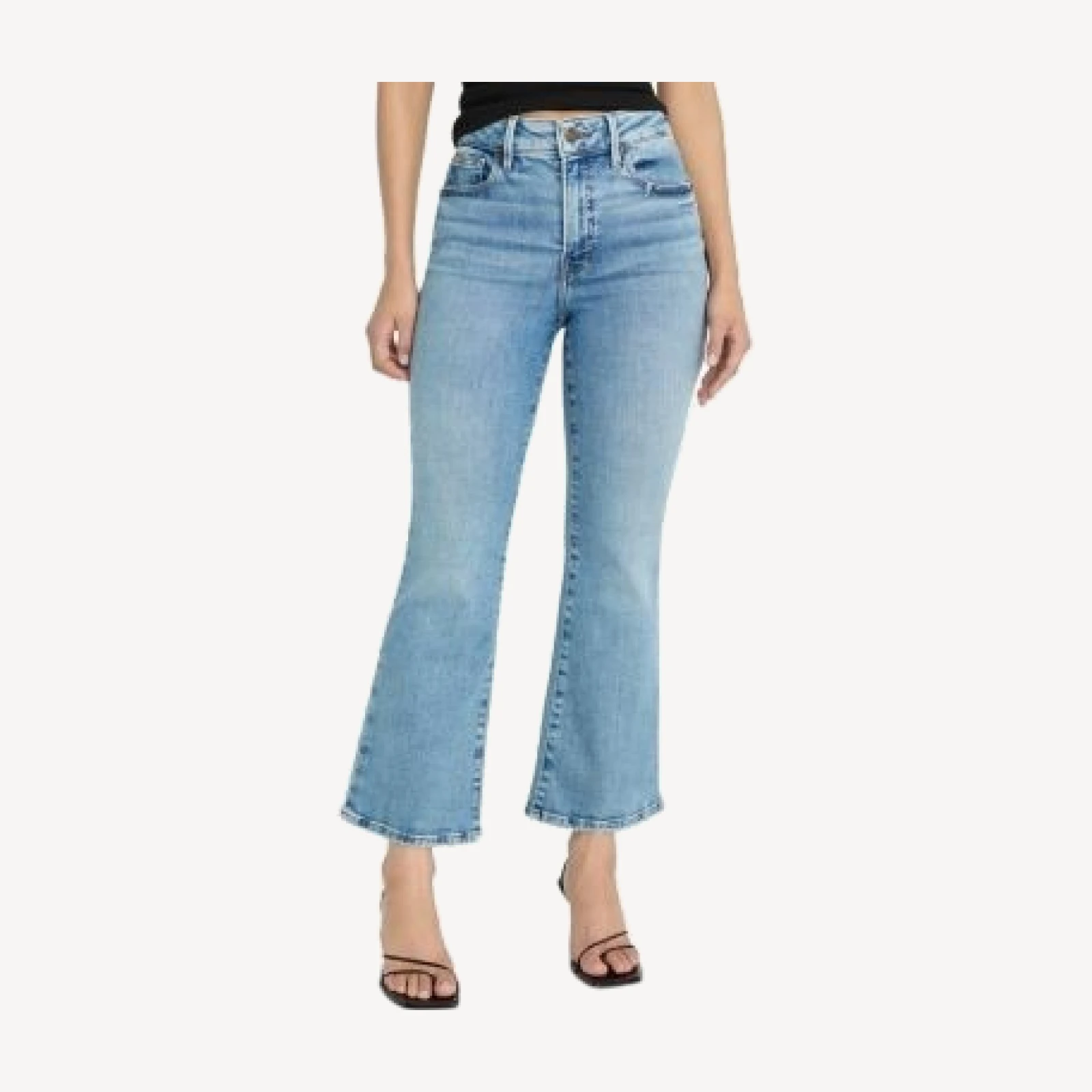 Good American Soft Tech Good Legs Crop Mini Boot Jeans in Indigo1214