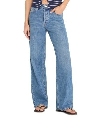 Good American Vintage High Rise Wide Leg Jeans in Indigo1237