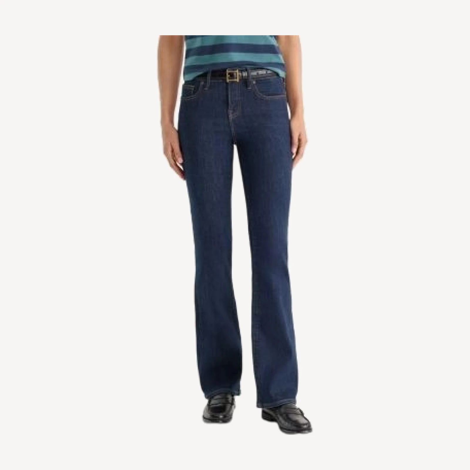Good American Good Low Rise Bootcut Jeans in Indigo 1231