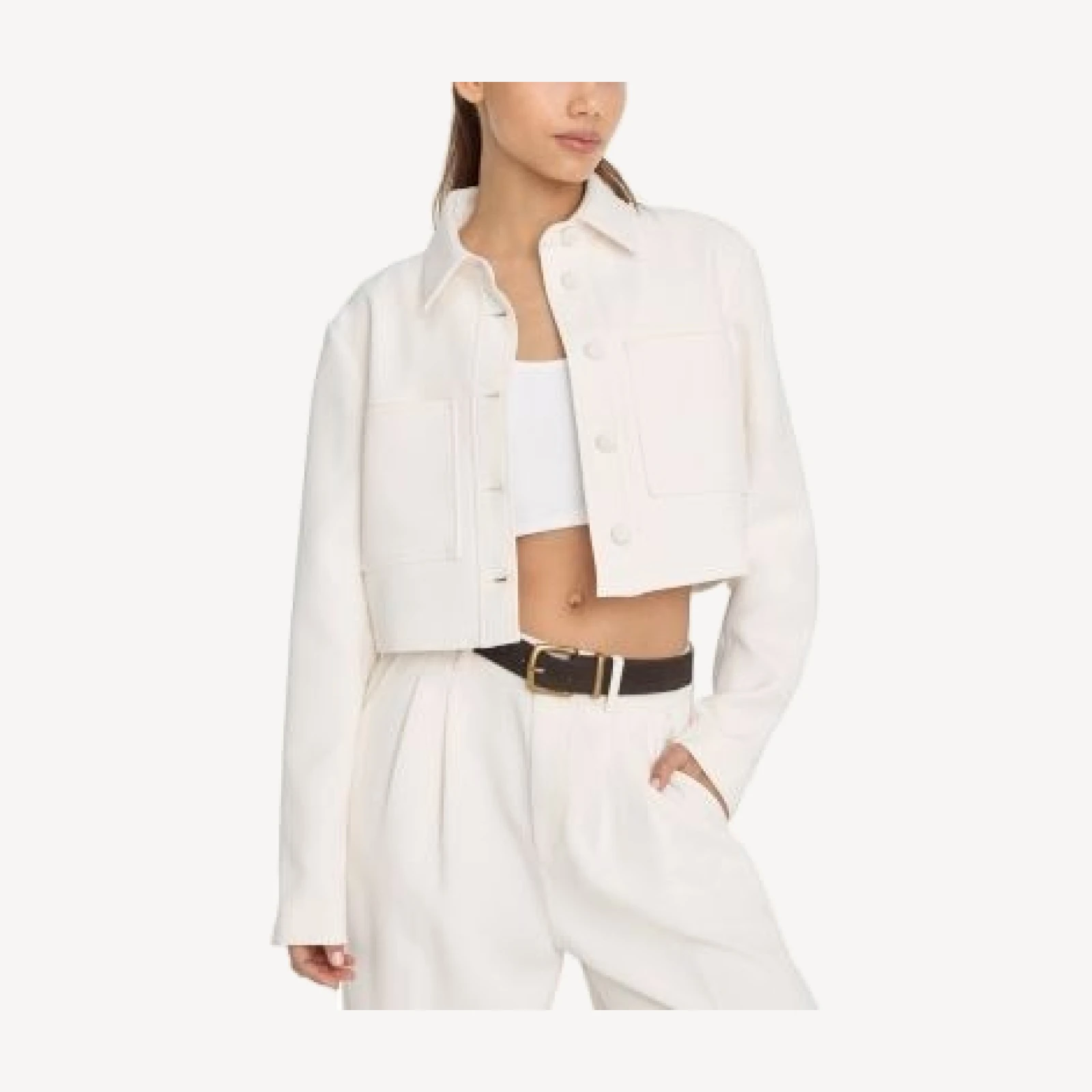 Good American Cropped Jacket