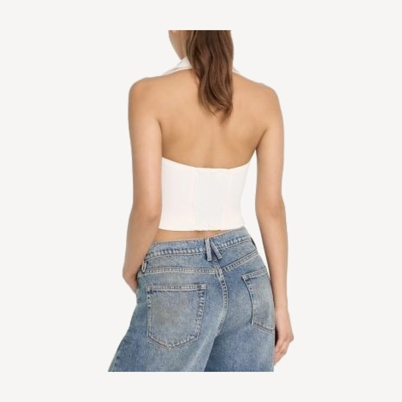 Good American Luxe Suiting Halter Vest