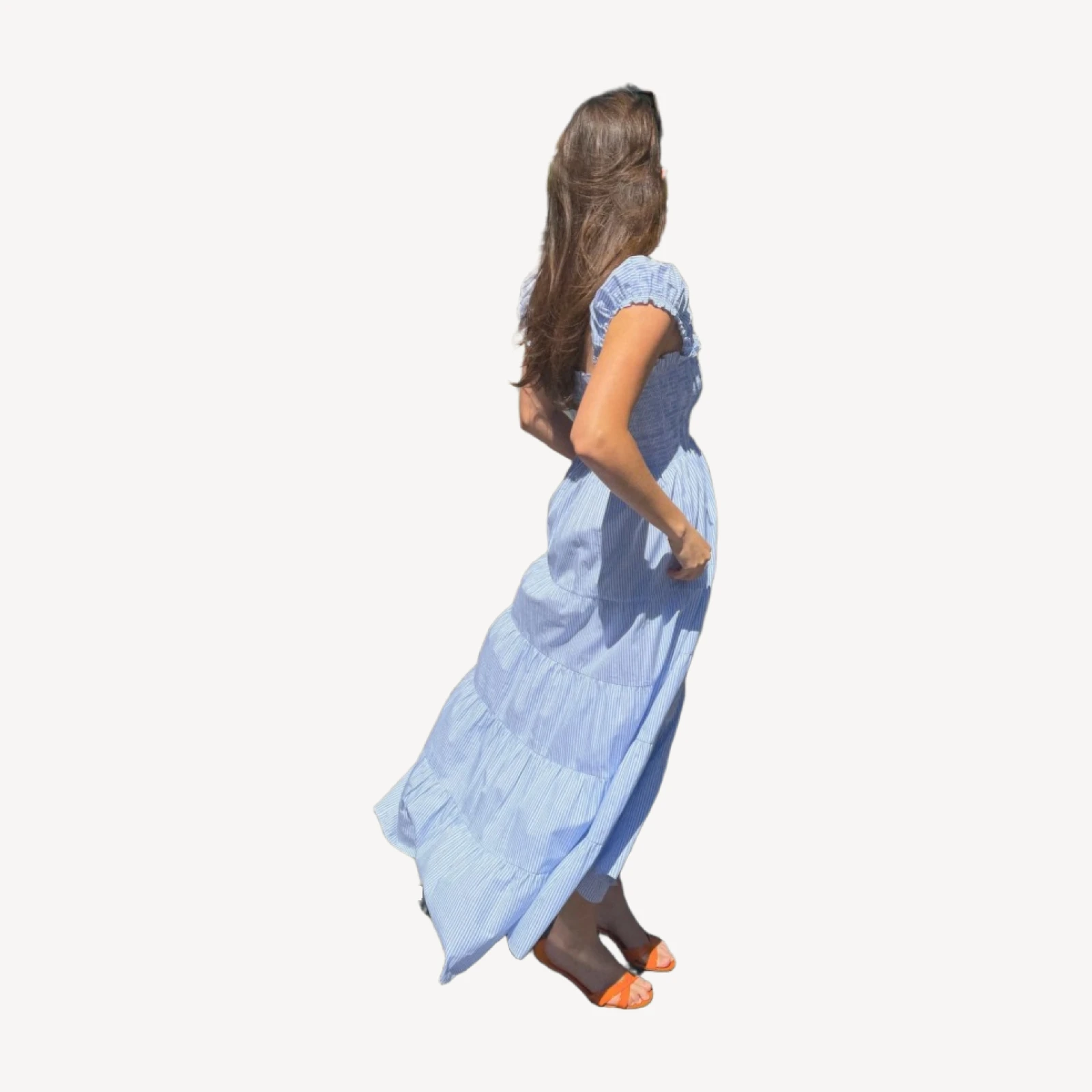 The Stella Nap Dress - Blue/White Stripe