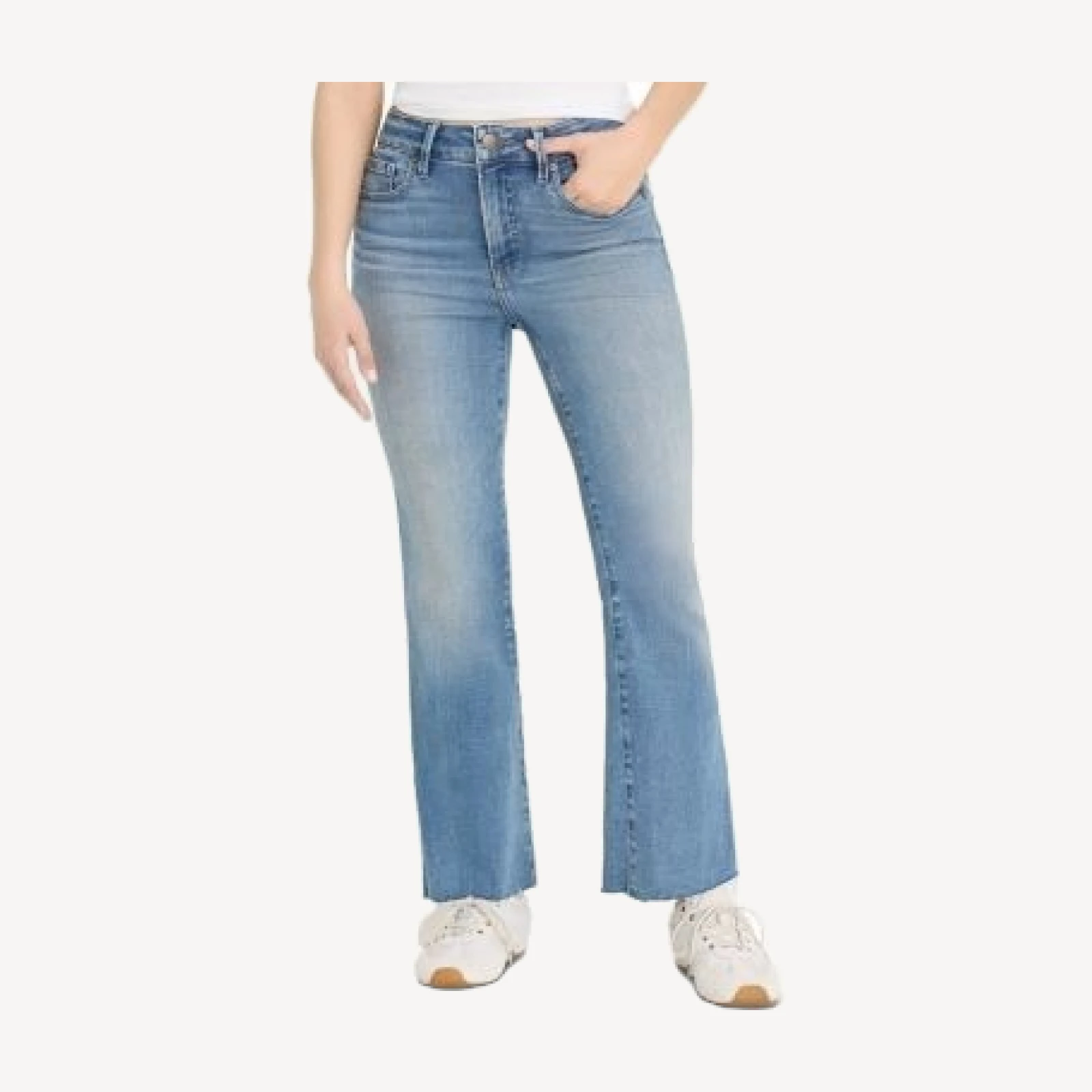 Good American Soft Tech Good Petite High Rise Straight Jeans in Indigo 1209