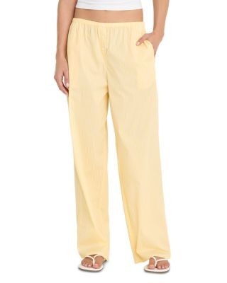 Good American Poplin Pull On Pants