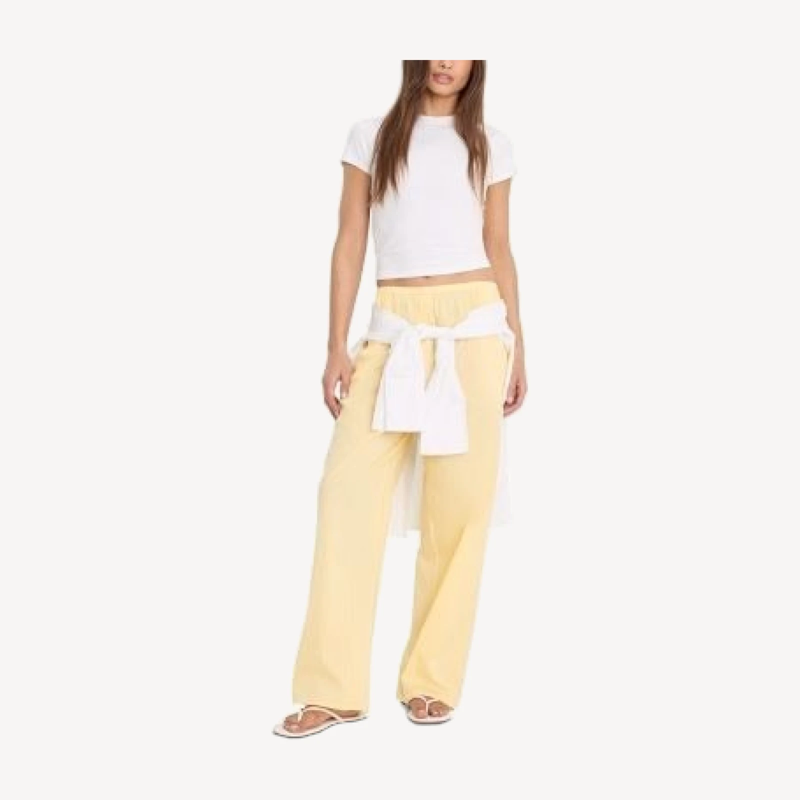 Good American Poplin Pull On Pants
