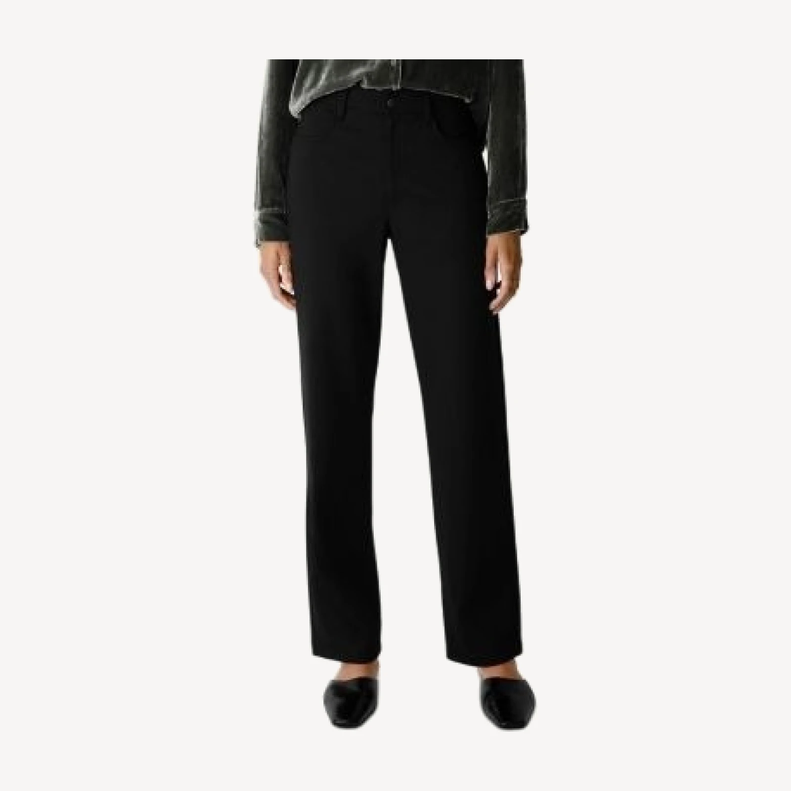 Eileen Fisher Flex Ponte High Rise Straight Jeans