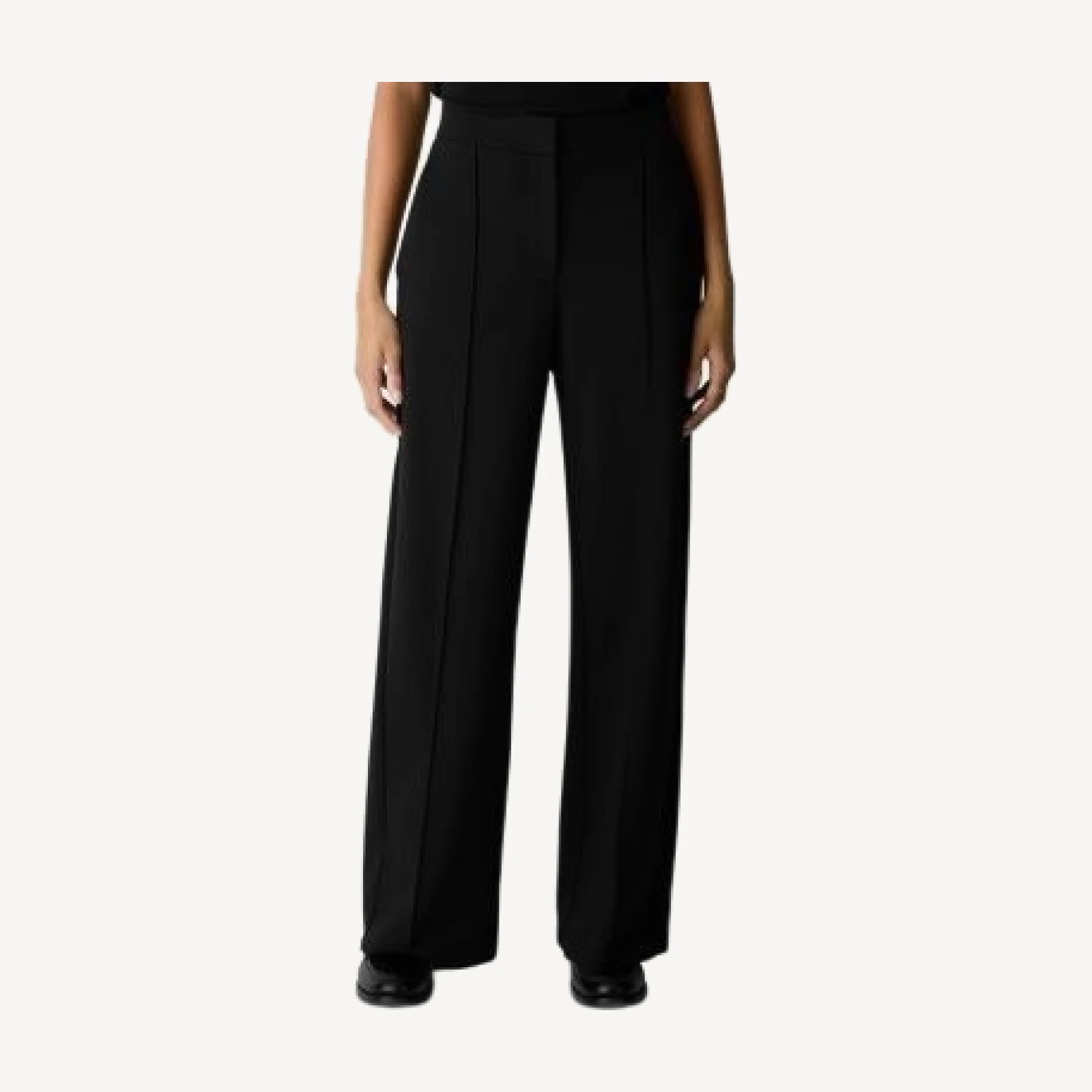 Eileen Fisher Flex Ponte Wide-Leg Pintuck Pants