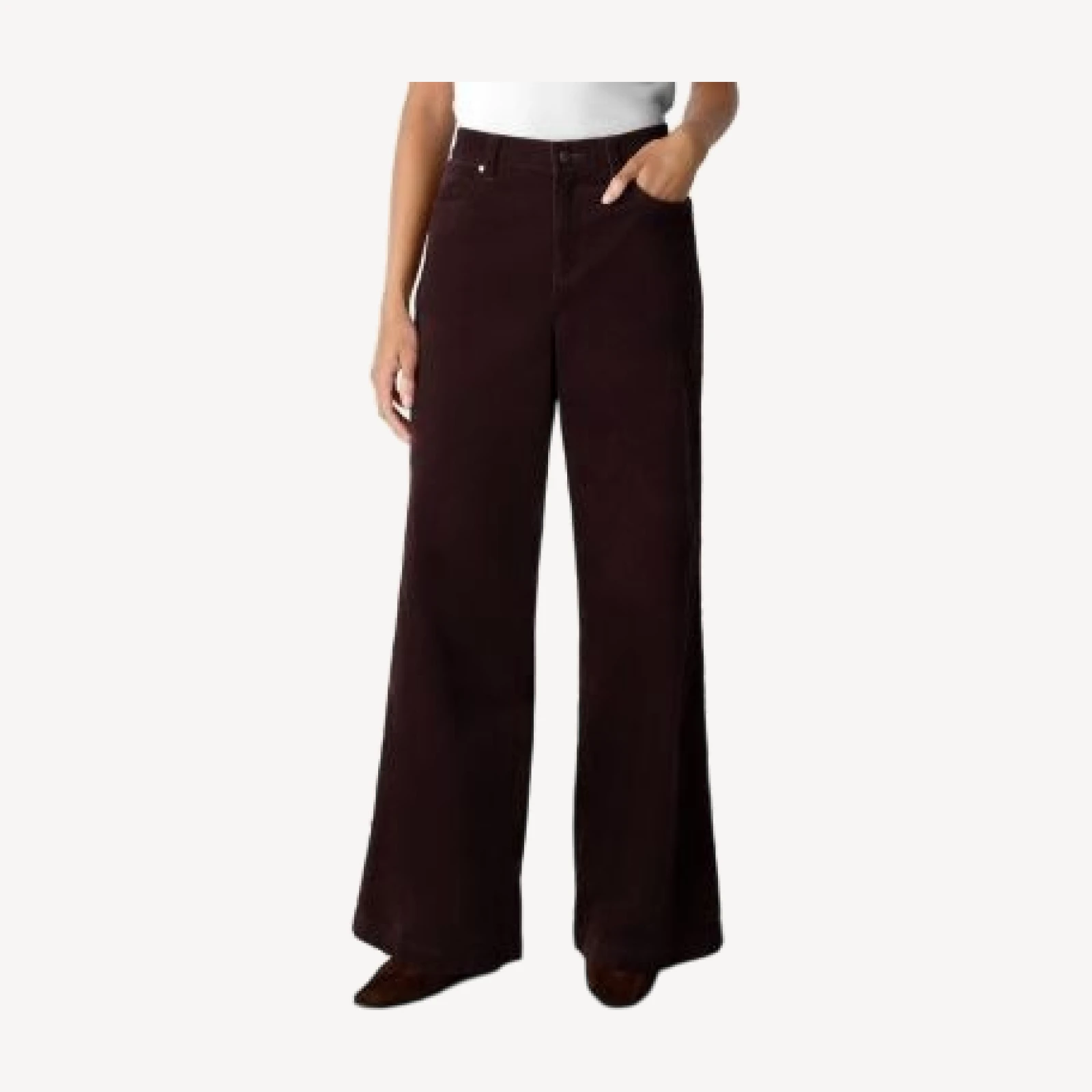 Eileen Fisher Wide Leg Brushed Cotton Stretch Pants