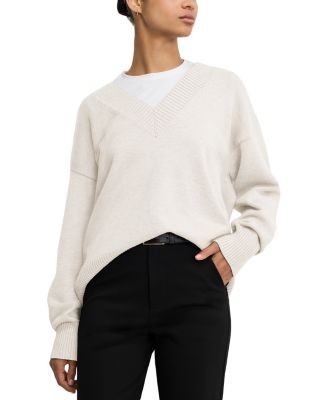Good American Deep V Knit Sweater