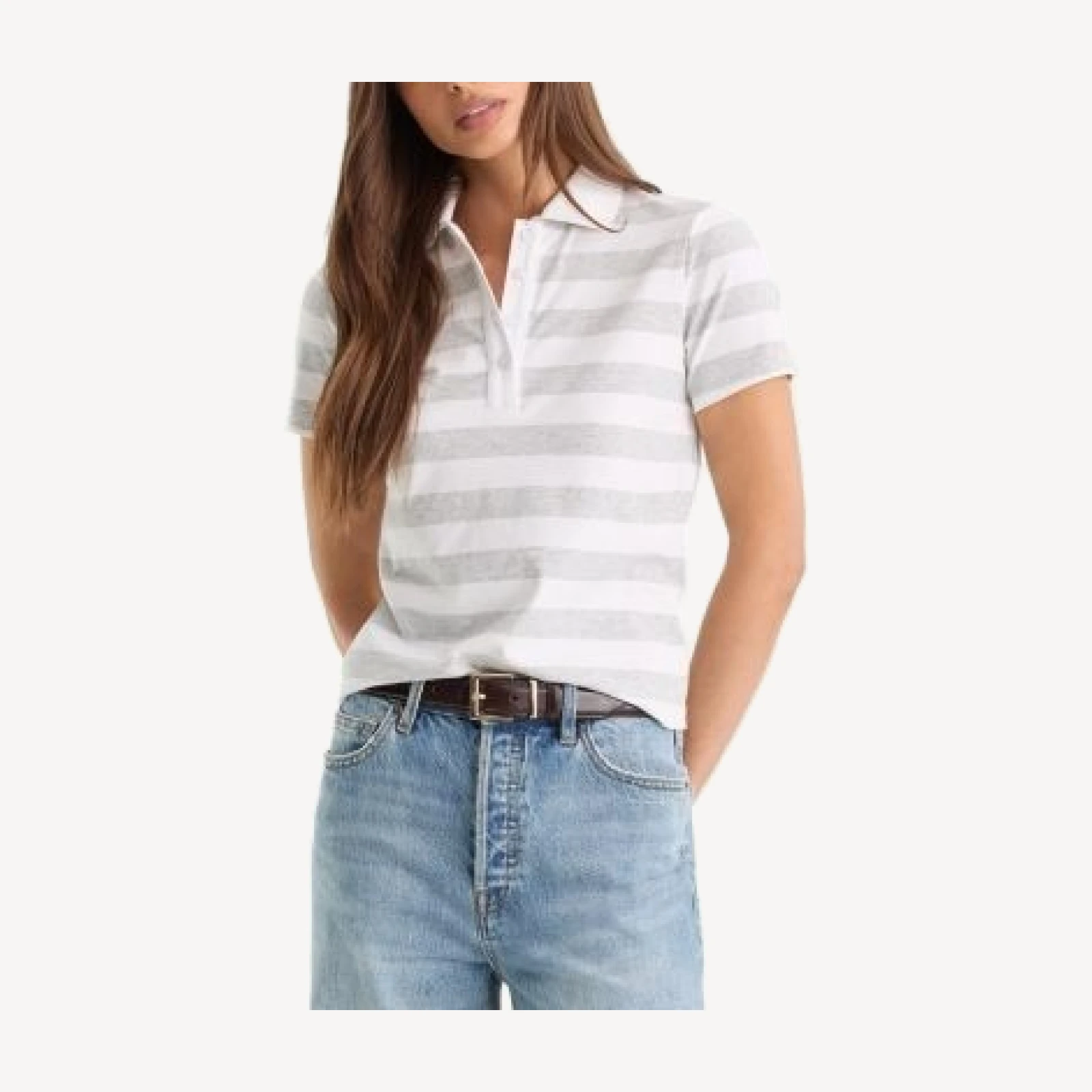 Good American The Easy Polo Shirt