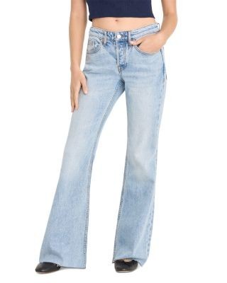 Good American Vintage Low Relaxed Flare Jeans in Indigo1288