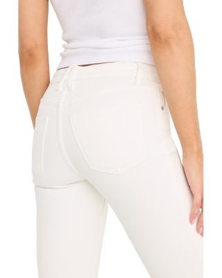 Good American Good Low Rise Bootcut Jeans in White001