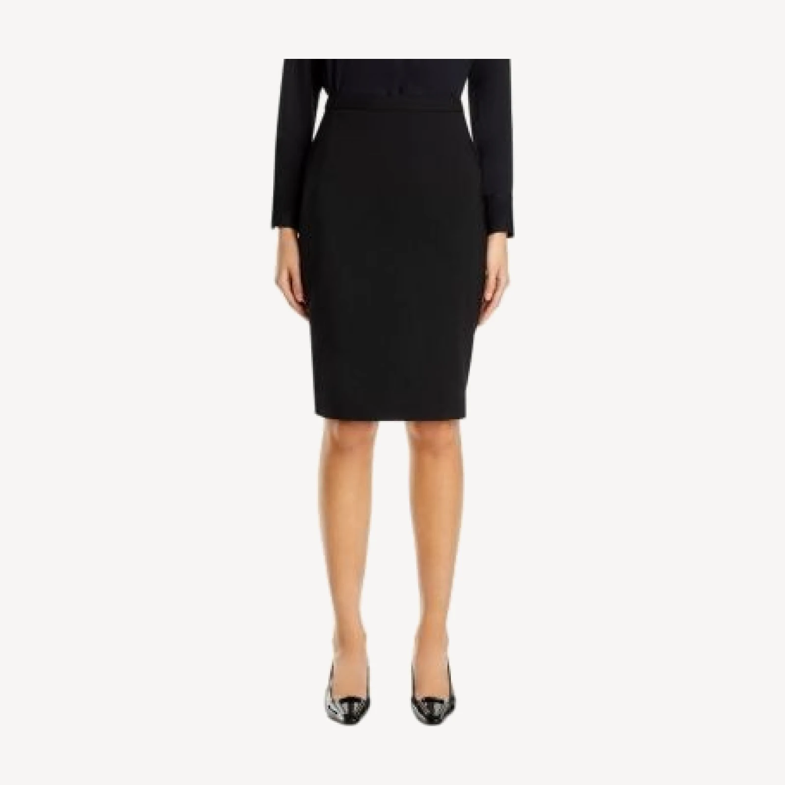 Theory Wool Stretch Pencil Skirt