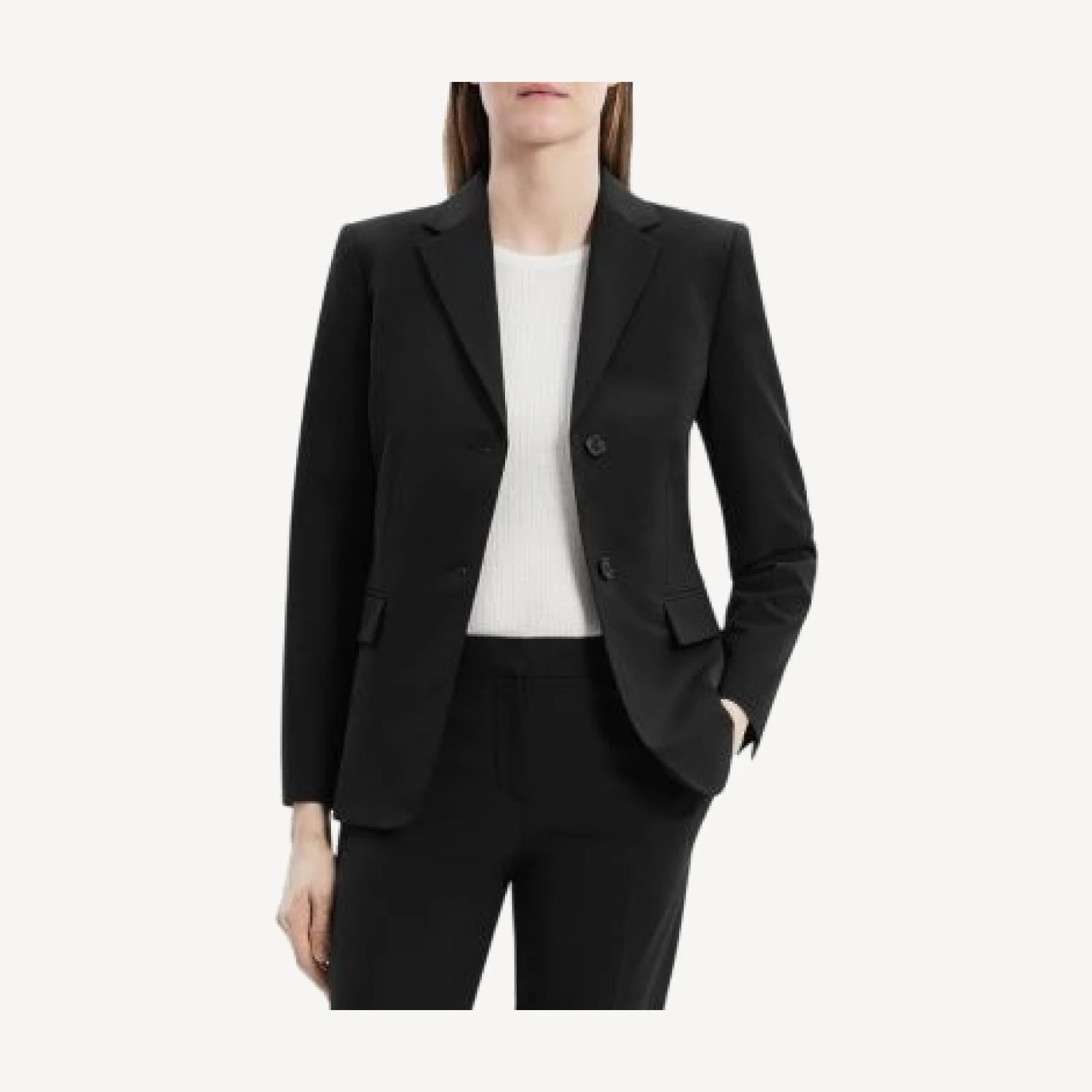 Theory Single Breasted Slim Fit Blazer