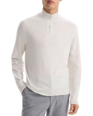 Theory Hilles Quarter Zip Cashmere Sweater