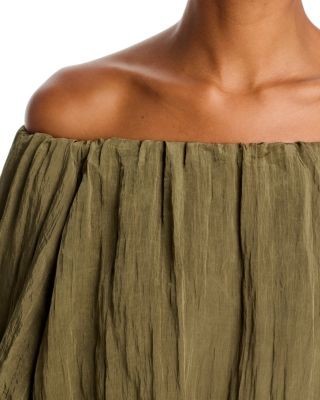 Simkhai Anni Off-the-Shoulder Blouson Top