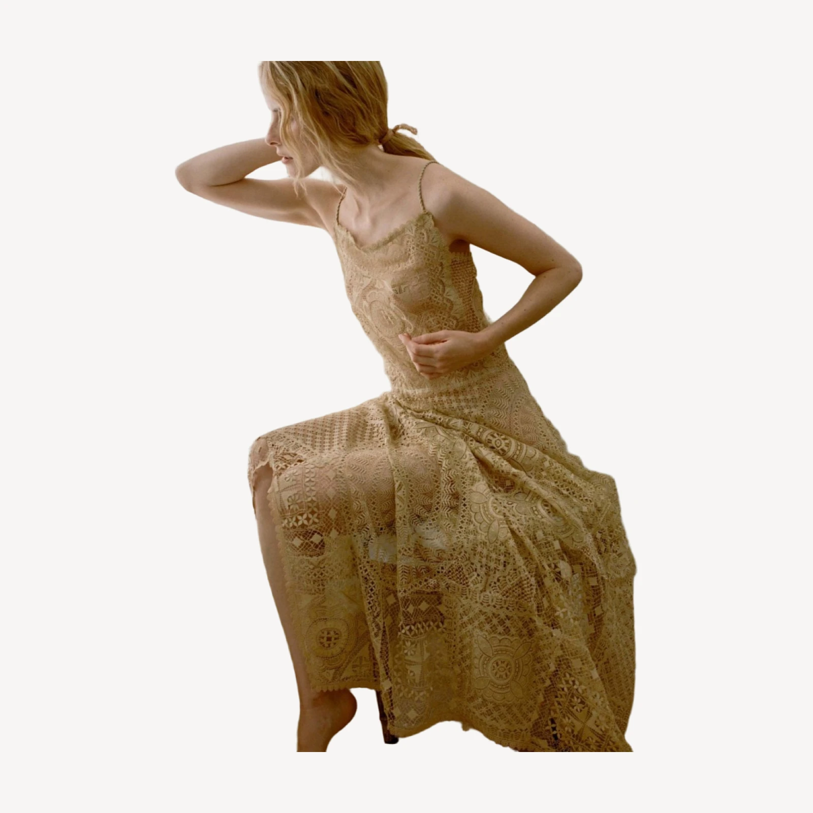 HANDKERCHIEF ANNIVERSARY DRESS -- PAILLE