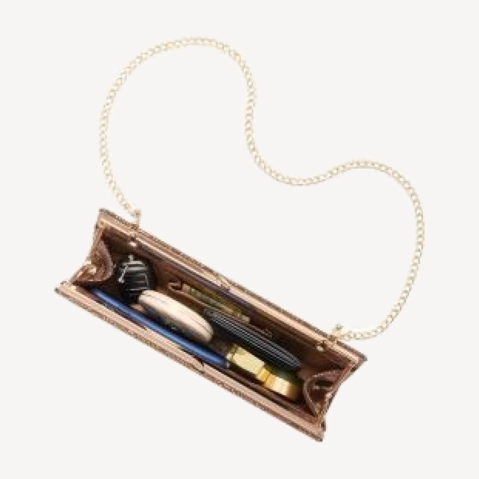 Aqua Long Frame Clutch - Exclusive