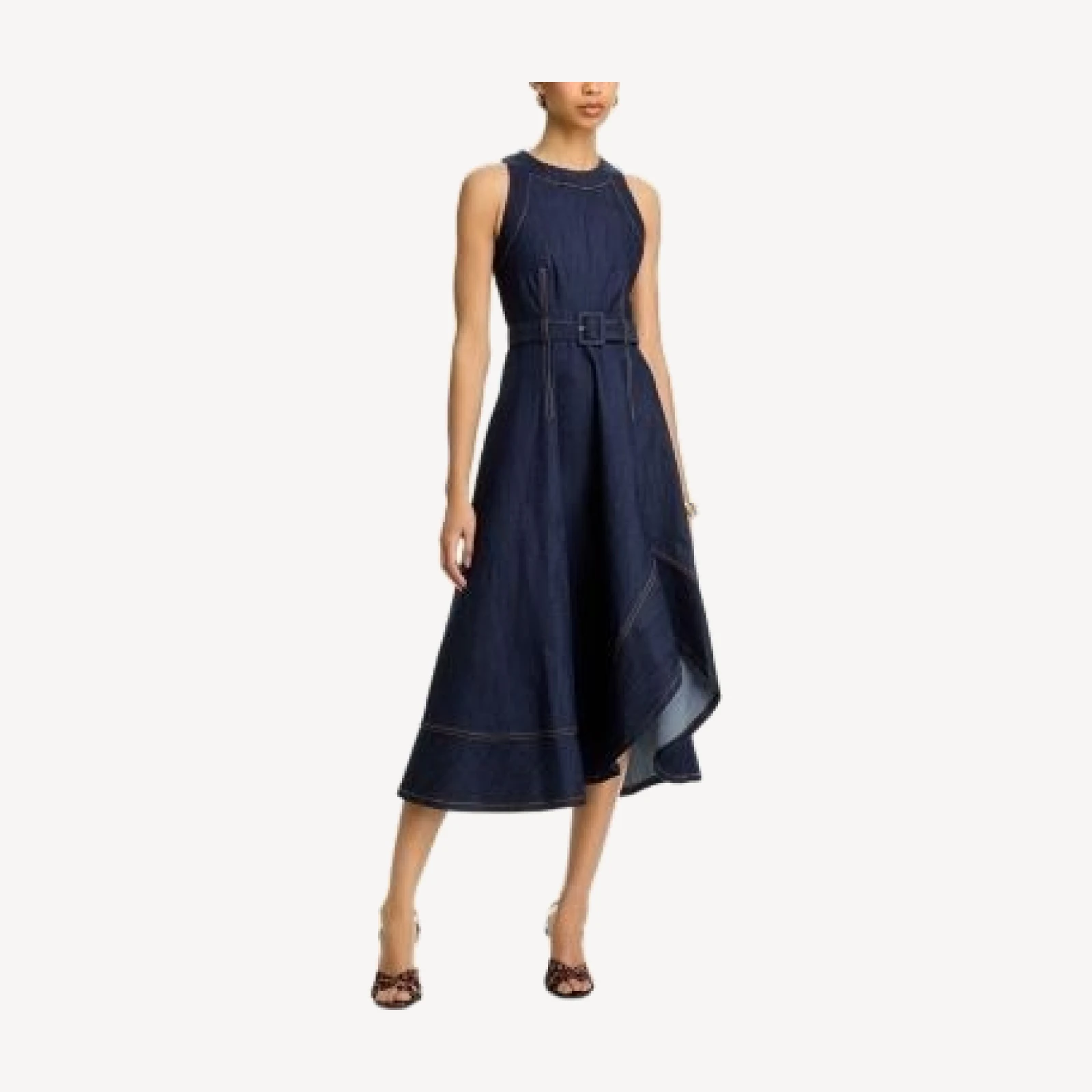 Cinq a Sept Zelda Denim Midi Dress