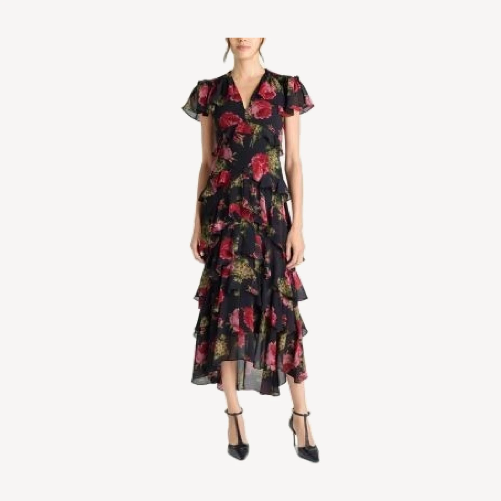 Cinq a Sept Baroque Roses Tatum Dress