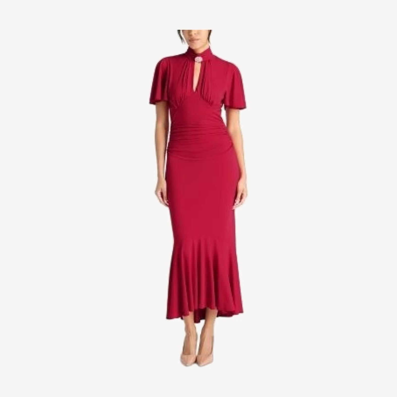 Cinq a Sept Rosita Keyhole Midi Dress