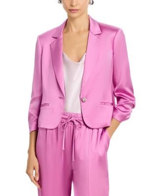Cinq a Sept Textured Satin Jacket