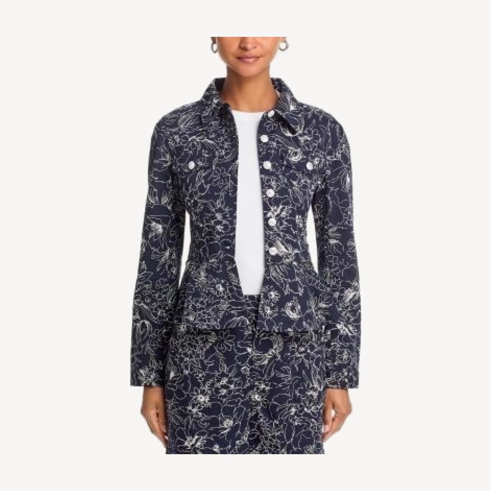 Cinq a Sept Garden Doodle Lainy Jacket