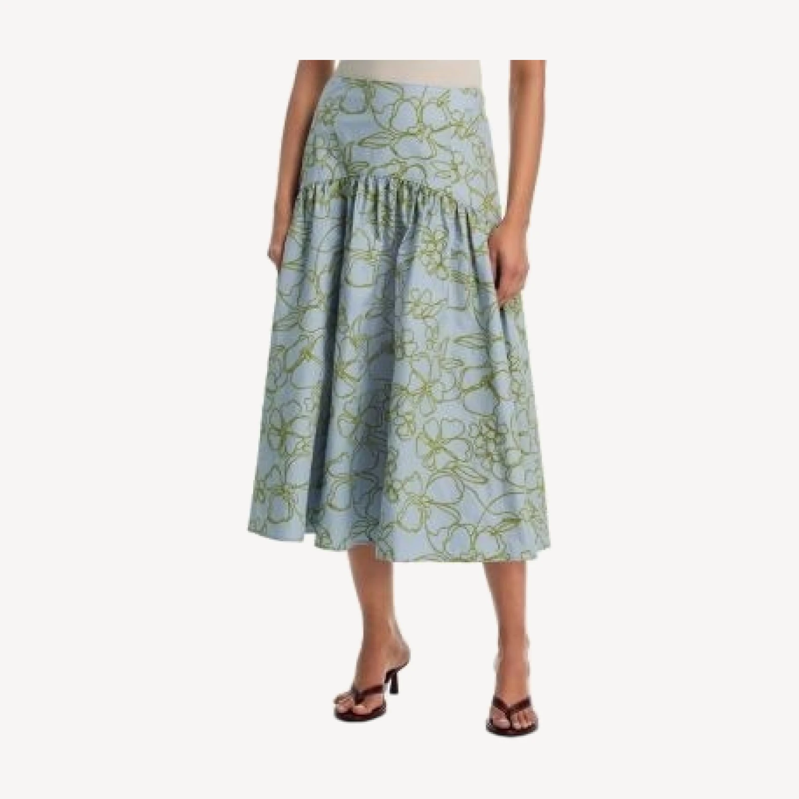 Cinq a Sept Zoanne Embroidered Floral Skirt