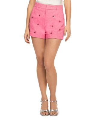Cinq a Sept Linen & Cotton Wildflower Paillette Tora Shorts