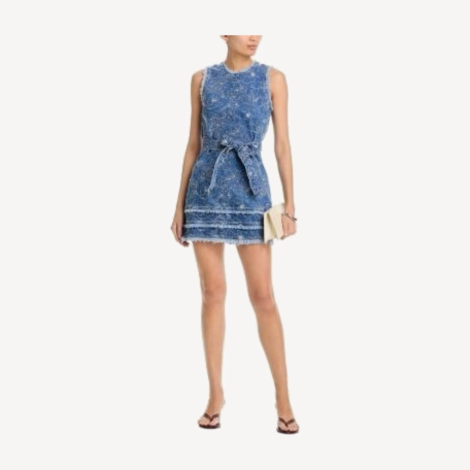 Cinq a Sept Garden Doodle Denim Dress