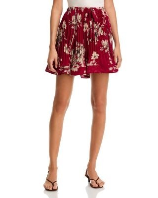 Cinq a Sept Hand Sketched Floral Print Skirt
