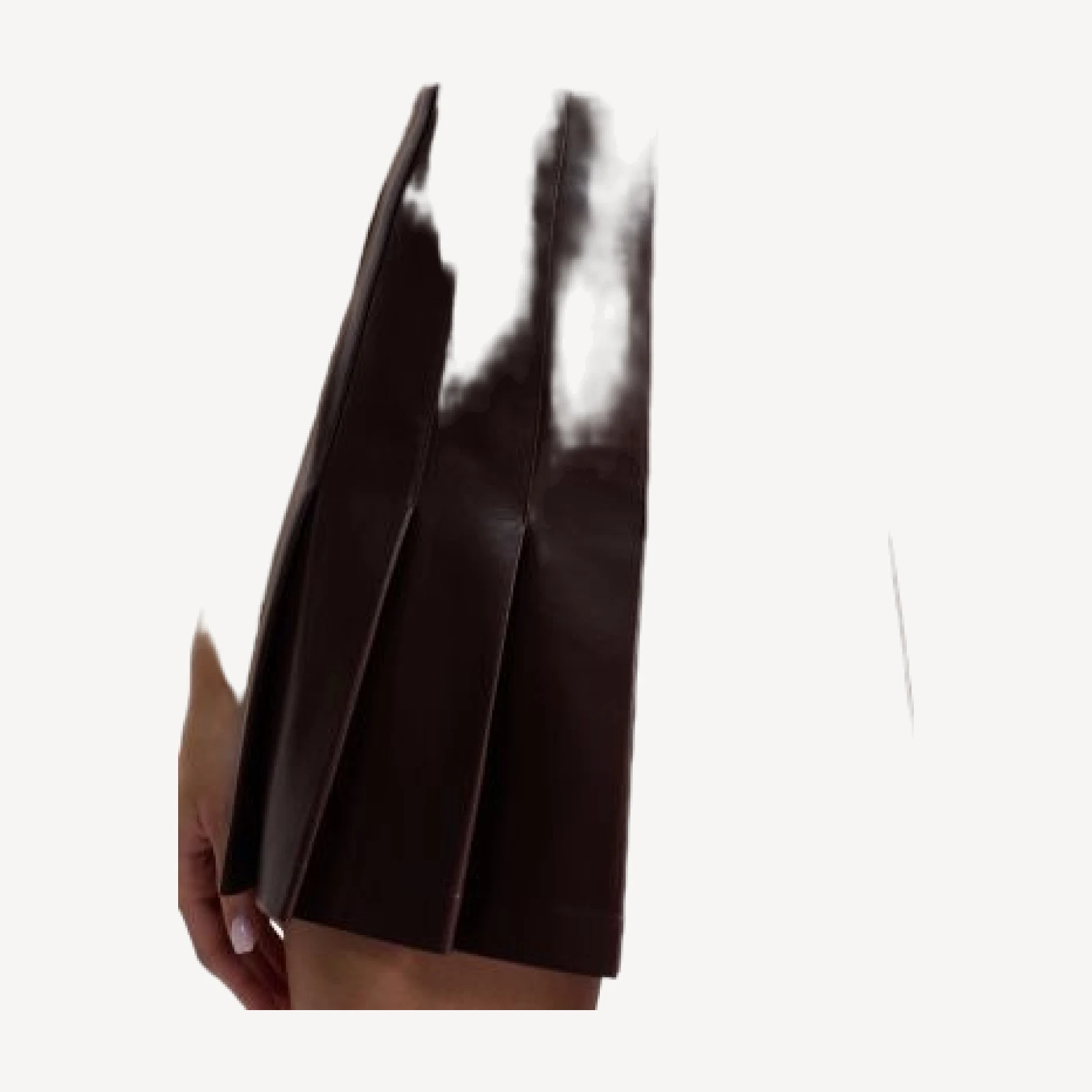Alice and Olivia Carter Faux Leather Pleated Mini Skirt