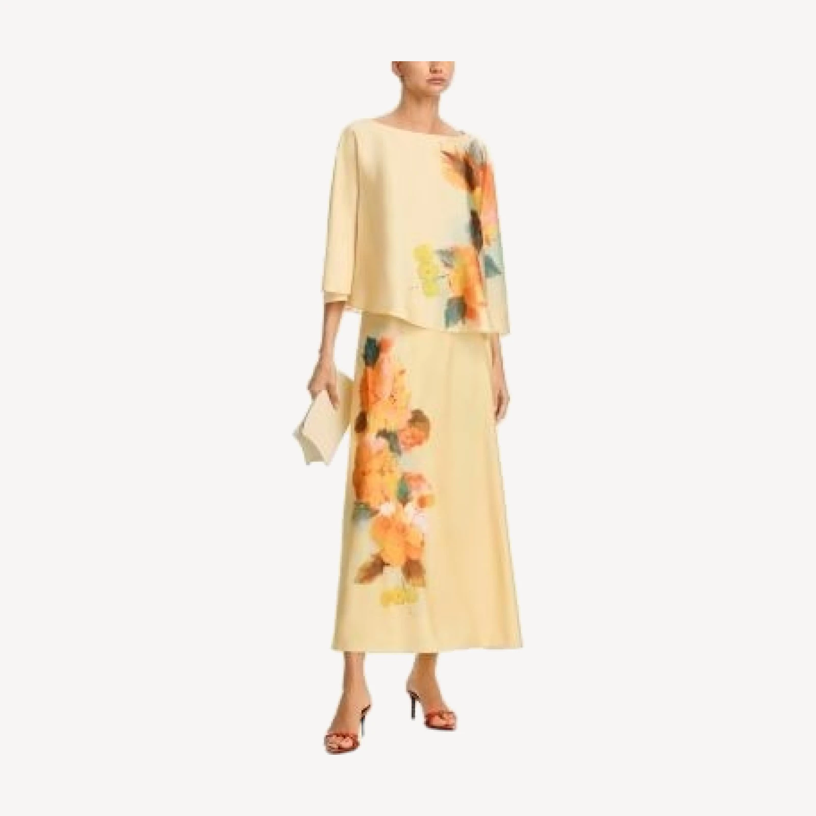 Cinq a Sept Watercolor Floral Carole Skirt