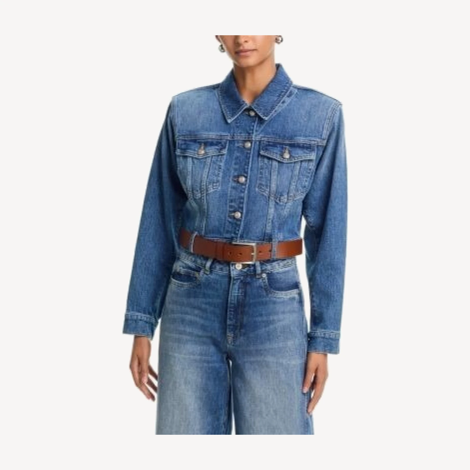 Cinq a Sept Graciel Cropped Denim Jacket