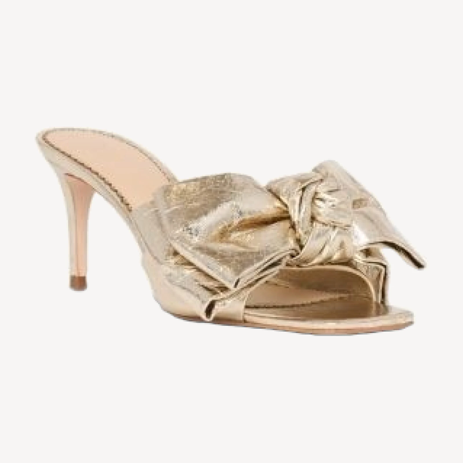 Cinq a Sept Women's Felicity Metallic Bow Slides