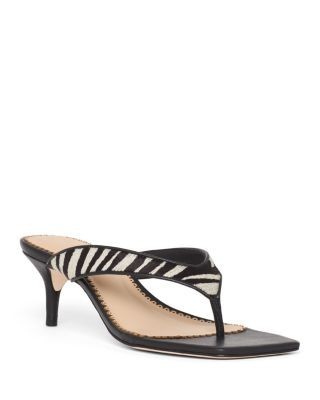 Cinq a Sept Women's Frankie Calf Hair Thong Sandals