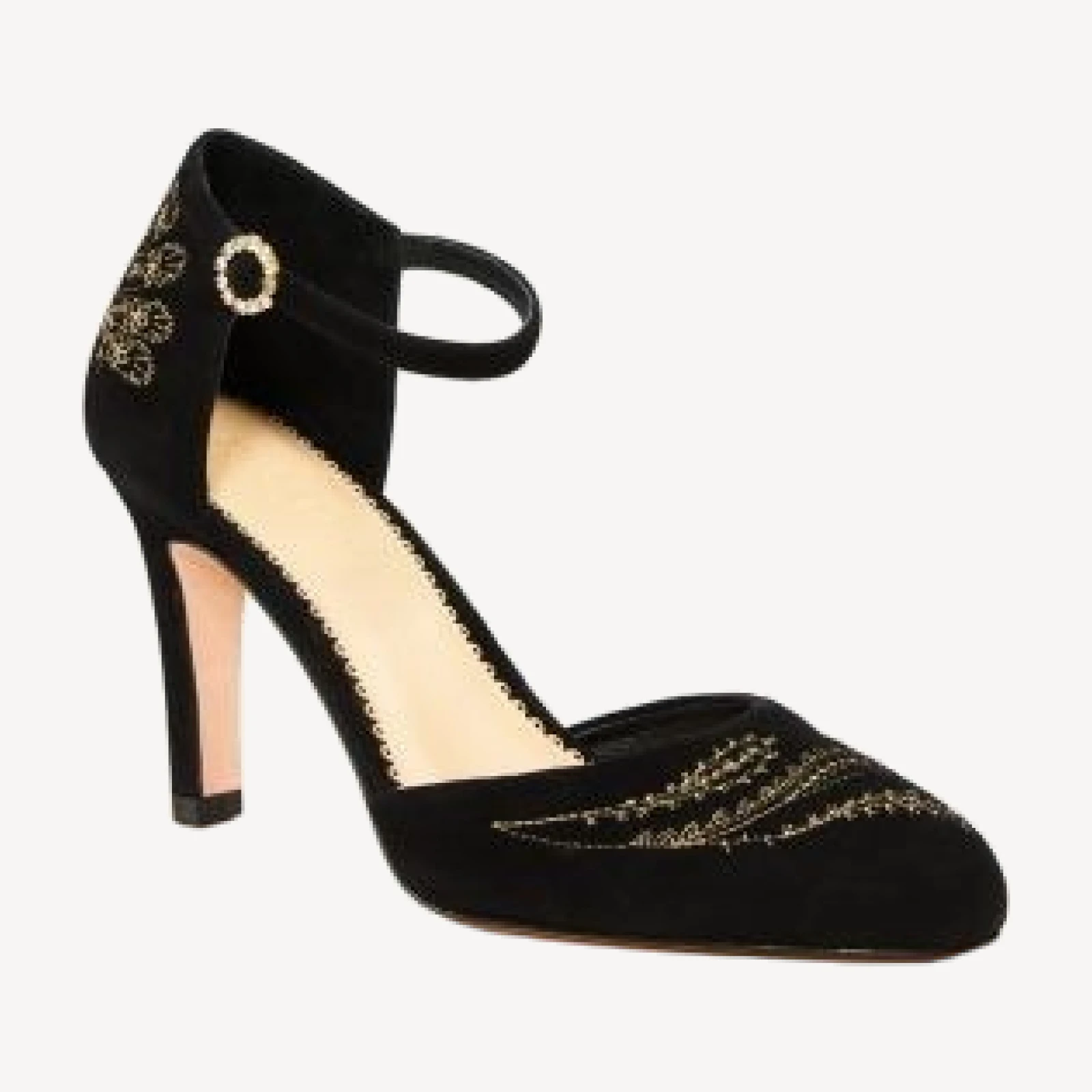Cinq a Sept Women's Mariana Embroidered Suede Pumps