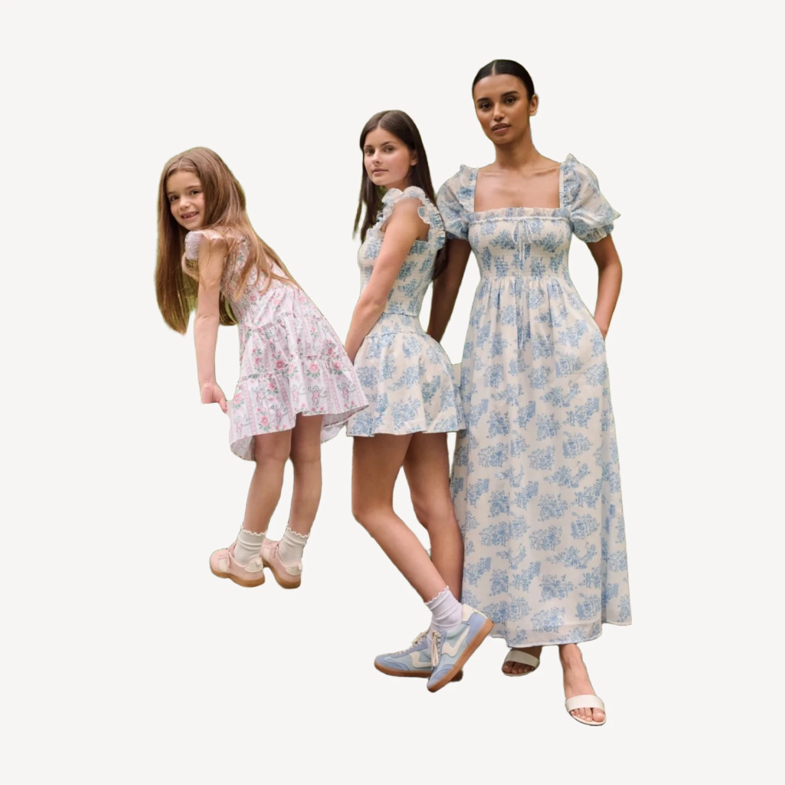 Roller Rabbit x Hill House Scarlett Nap Dress - Blue Sherwood Forest Monkey